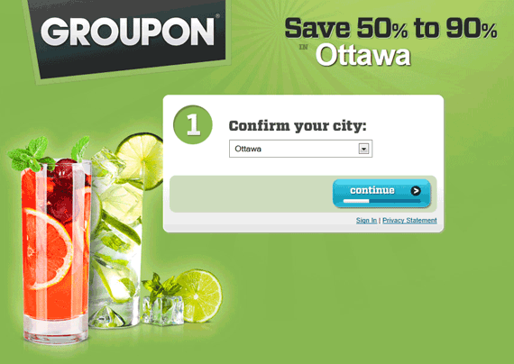 Groupon Ottawa Website