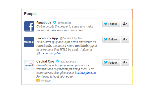 twitter advertising promoted accounts search results