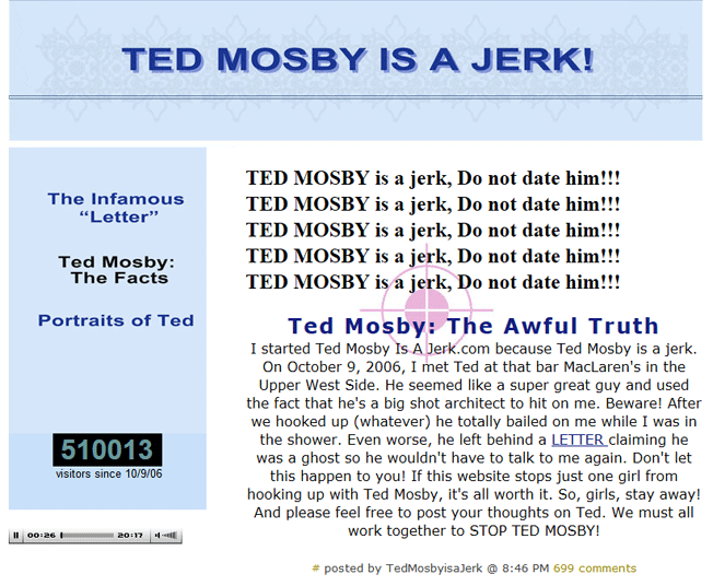 ted mosby is a jerk