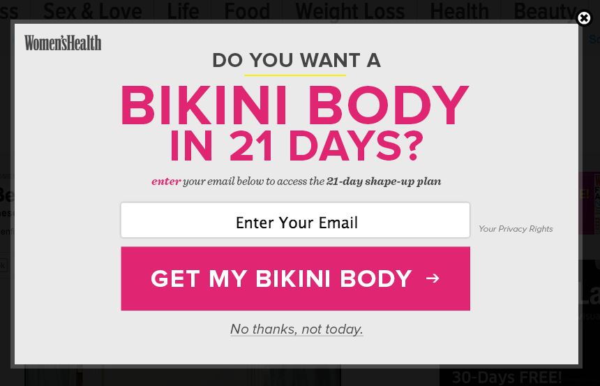 22 bikini body