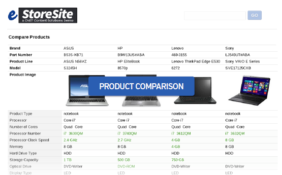 e storesite product comparison