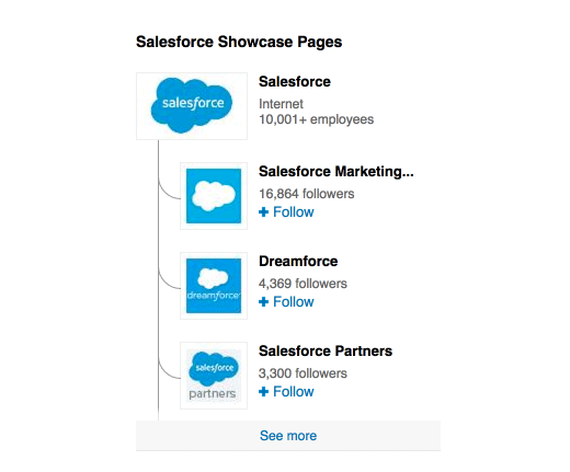 8 salesforce showcase pages