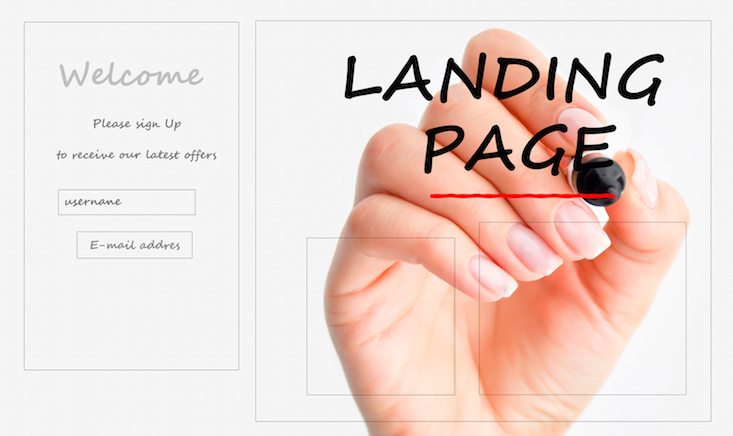 landing page