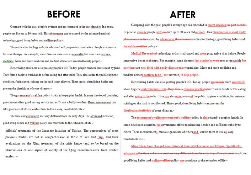 texto before after