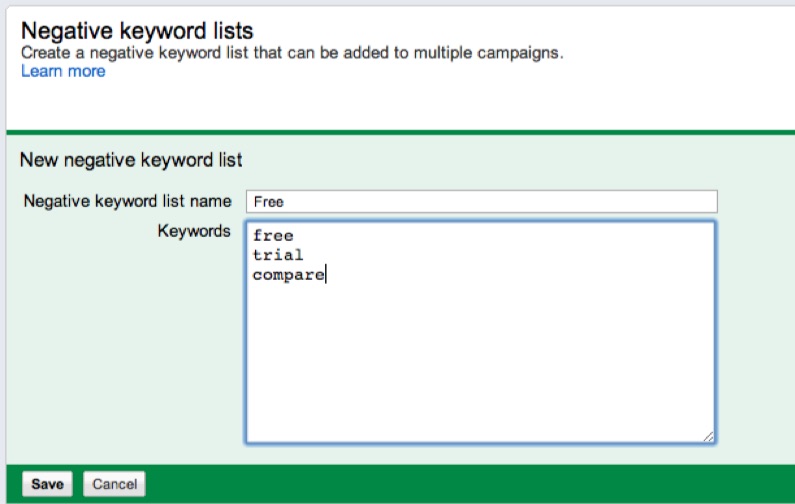 negative-keyword-lists