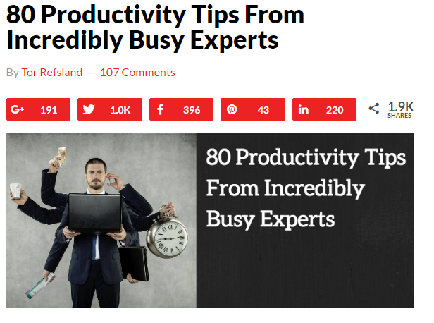 Producitivty Tips 1