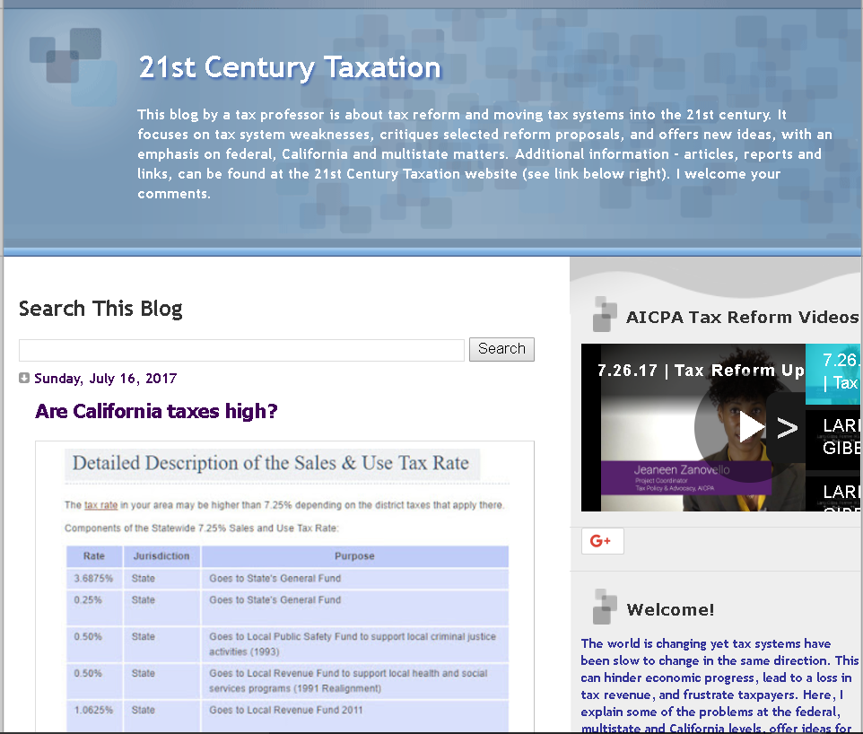 21st Century Taxation