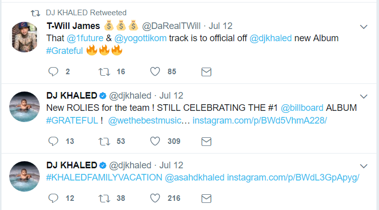 DJ Khaled Twitter