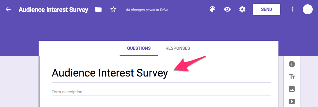 Audience Interest Survey Google Forms 2