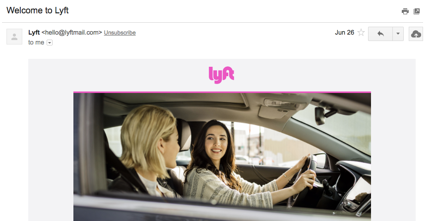 Welcome to Lyft stephen g roe gmail com Gmail 1