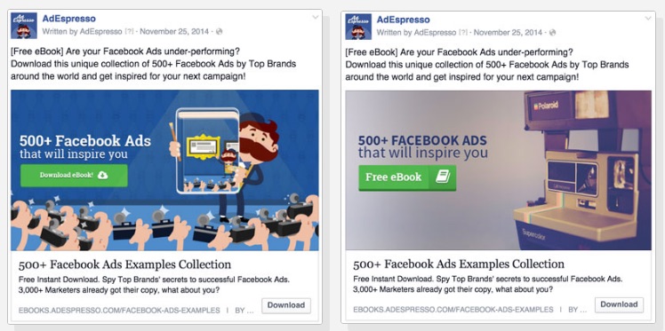 adespresso facebook ad test