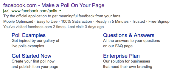 create a facebook poll Google Search