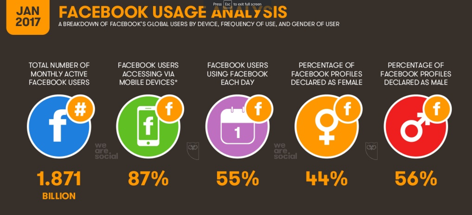 global facebook usage overview