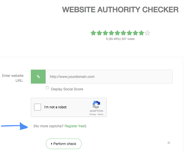 Website Authority Checker PR DA PA MOZ Backlinks
