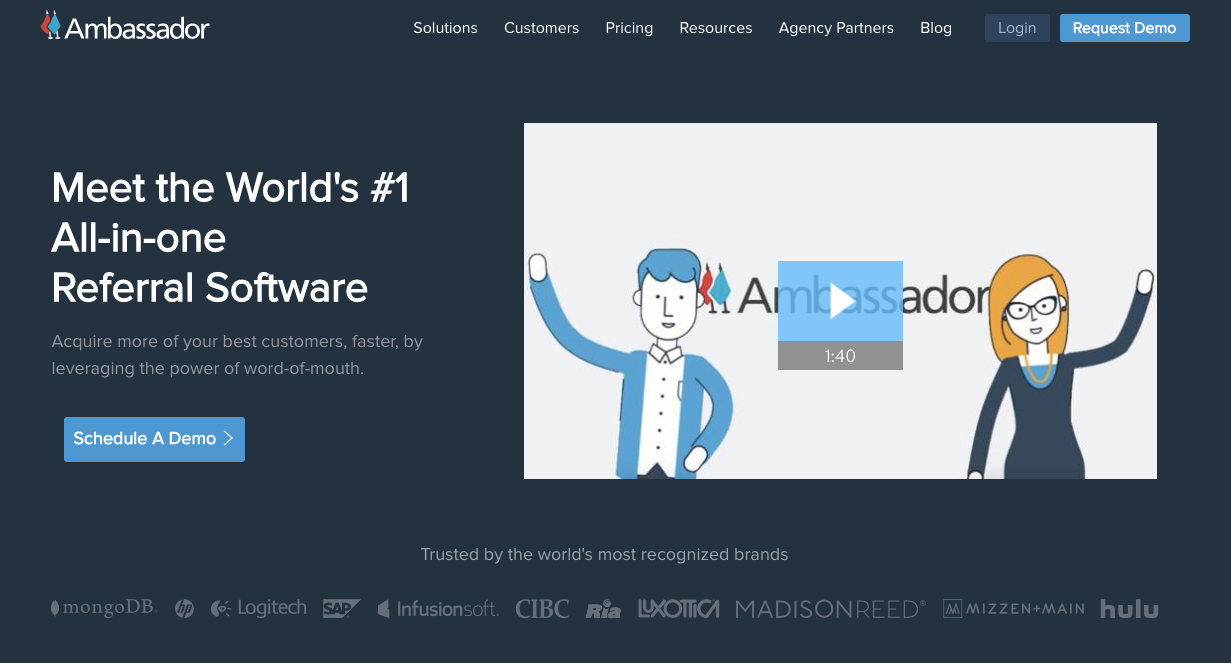 1 Referral Software by Ambassador World Class Referral Programs