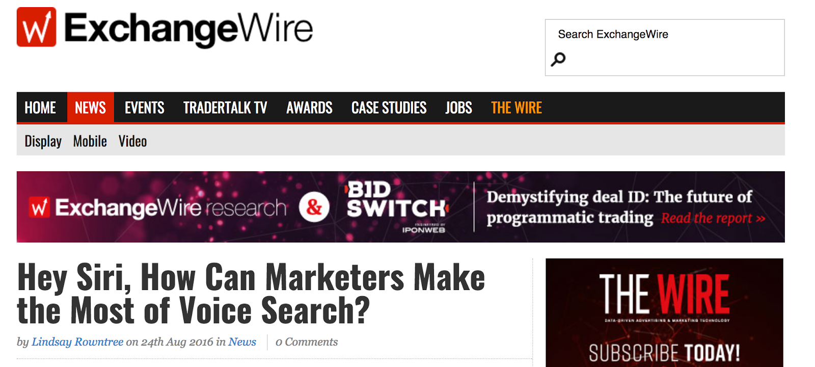 How Marketers Make the Most of Voice Search ExchangeWire com