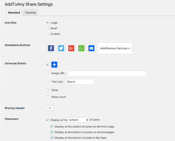 AddToAny Share Buttons WordPress Plugins