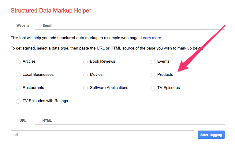 Structured Data Markup Helper