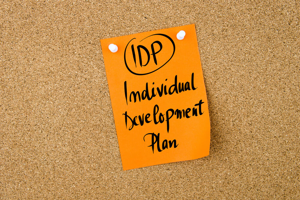 anotação sobre plano de desenvolvimento individual