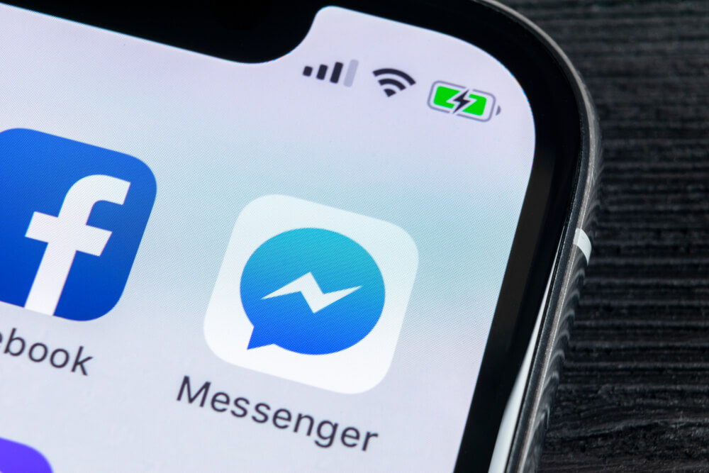 ícone do app facebook messenger para iphone