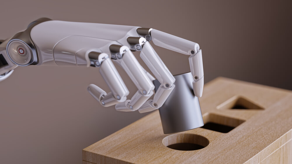 mão robótica inteligencia artificial