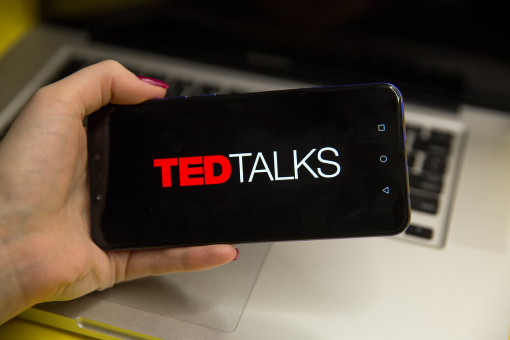 tela de abertura do aplicativo mobile TED Talks