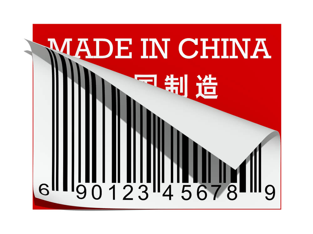 código de barras de produto importado da china