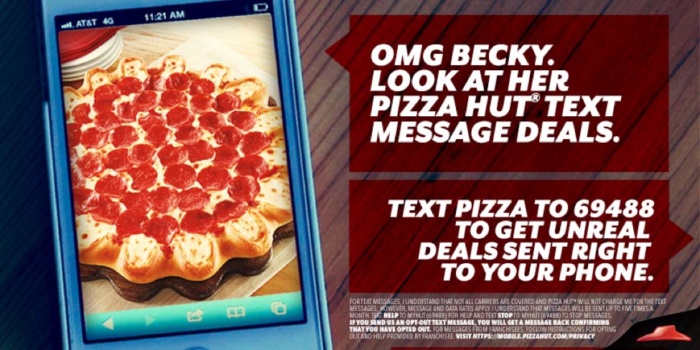 exemplos de marketing digital de mensagem de texto