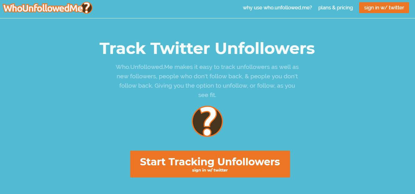 site Who's unfollowed mecomo exemplo de ferramenta gerenciador de redes sociais