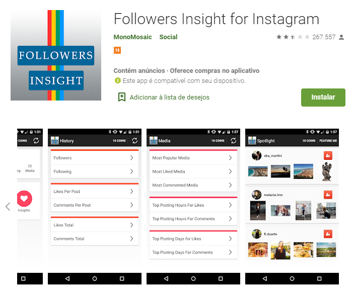 plataforma followers insight para automaçao de analise e monitoramento no instagram