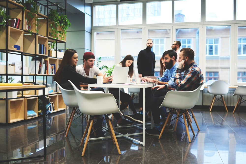 equipe de plano de marketing pessoal